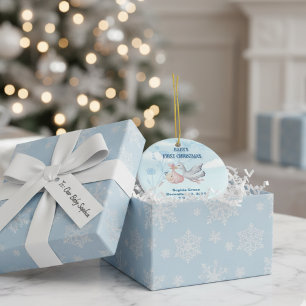 Adorno De Cerámica La primera Navidad del bebé