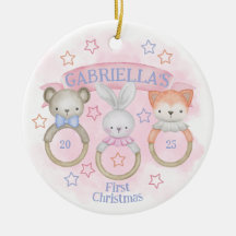 La primera Navidad del bebé rattle