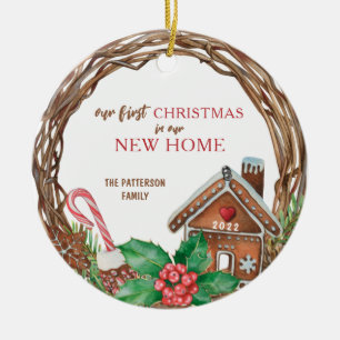 Adorno De Cerámica La Primera Navidad Rusa En Nuestro Nuevo Hogar