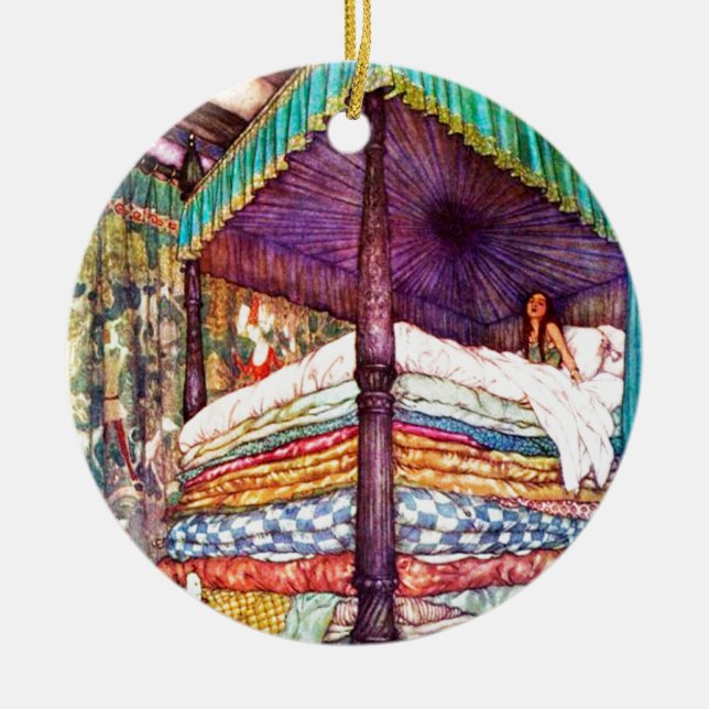 Adorno De Cerámica La princesa y el té (Frente)