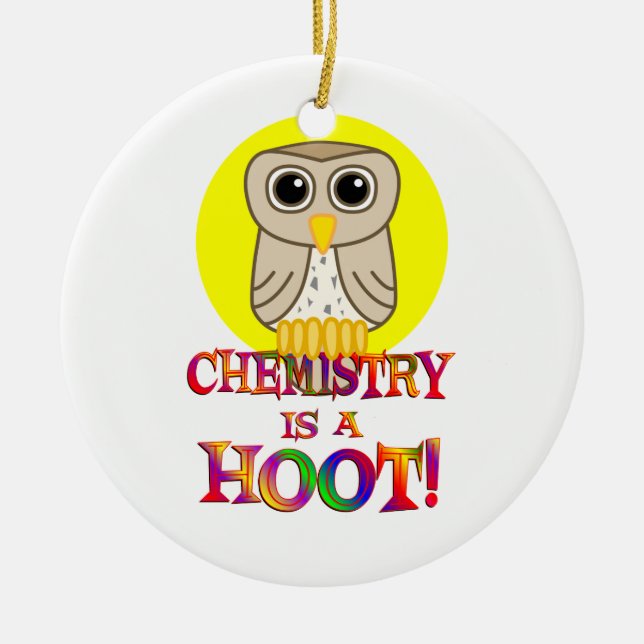 Adorno De Cerámica La química es un pitido (Frente)