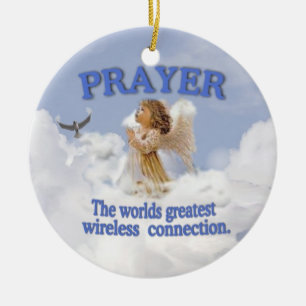 Adorno De Cerámica La radio más grande de los mundos angelicales del