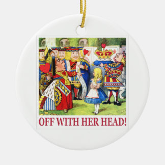 Adorno De Cerámica ¡La reina de corazones grita "apagado con su