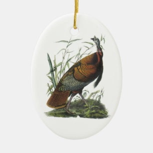 Adorno De Cerámica La salvaje Turquía de Audubon
