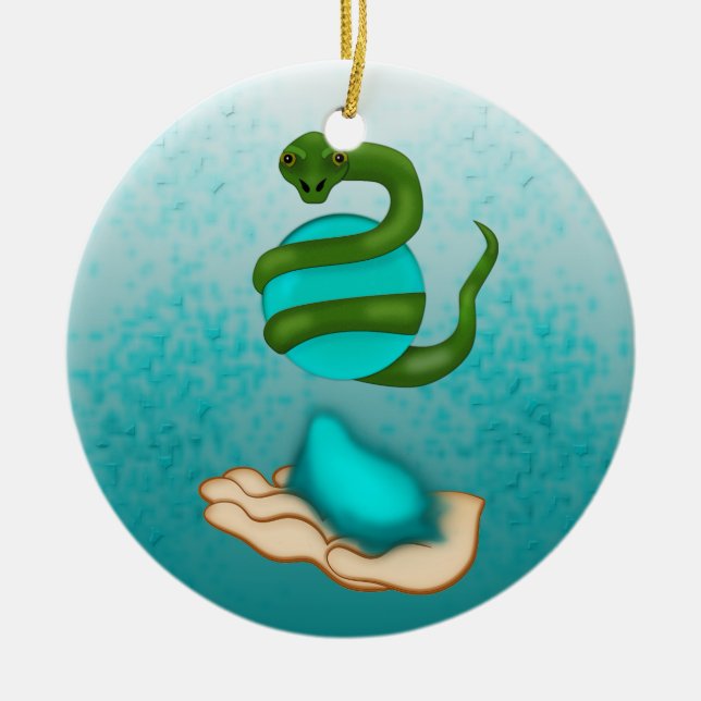 Adorno De Cerámica La serpiente (Frente)