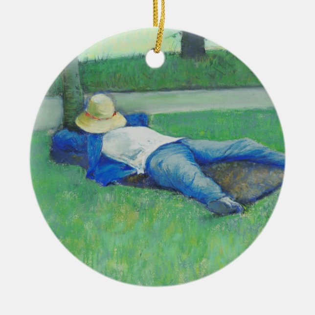 Adorno De Cerámica La Siesta (de Gustave Caillebotte) (Frente)