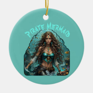 Adorno De Cerámica La sirena pirata Lady Thunder_Cove