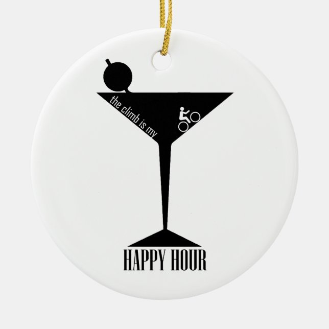 Adorno De Cerámica La subida es mi hora feliz (Frente)