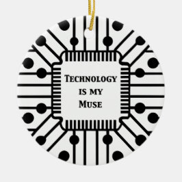 Adorno De Cerámica La tecnología es mi musa