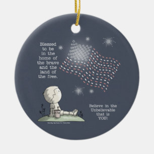 Adorno De Cerámica La tierra de los libres