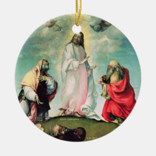 Adorno De Cerámica La transfiguración de Cristo, c.1510-12 (aceite e