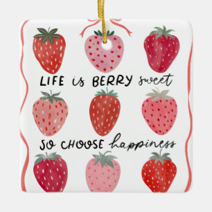Adorno De Cerámica La vida es dulce de Berry