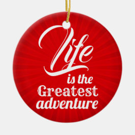 Adorno De Cerámica La vida es la aventura más grande
