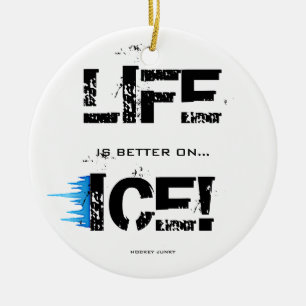 ADORNO DE CERÁMICA ¡LA VIDA ES MEJOR EN EL HIELO!