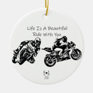 Adorno De Cerámica La vida es un hermoso viaje contigo, Personalizado