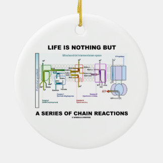 Adorno De Cerámica La vida no es nada sino una serie de reacciones en