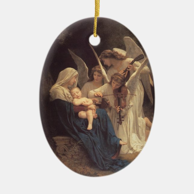 Adorno De Cerámica La Vierge Aux Anges (Frente)