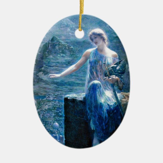 Adorno De Cerámica La vigilia de Valkyrie (Frente)