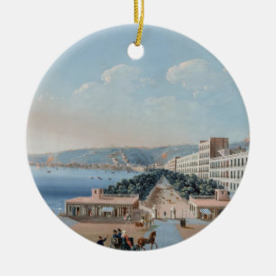 Adorno De Cerámica La Villa Reale di Chiaia, Nápoles (aguazo en el