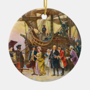 Adorno De Cerámica La vuelta de Franklin a Philadelphia de Jean