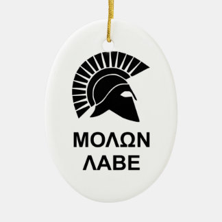 Adorno De Cerámica Labe del molon de Sparta
