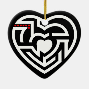 Adorno De Cerámica laberinto de amor
