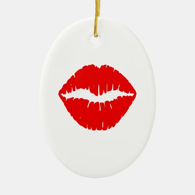 Adorno De Cerámica Labial rojo (Frente)