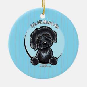 Adorno De Cerámica Labradoodle IAAM el Caribe
