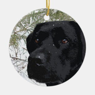 Adorno De Cerámica Labrador negro - Pinos espumosos