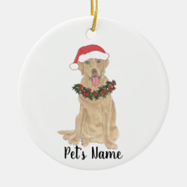 Adorno De Cerámica Labrador personalizado (Dudley)