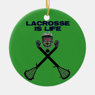 Adorno De Cerámica Lacrosse es la vida