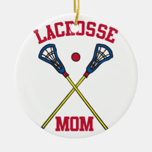 Adorno De Cerámica Lacrosse Mom