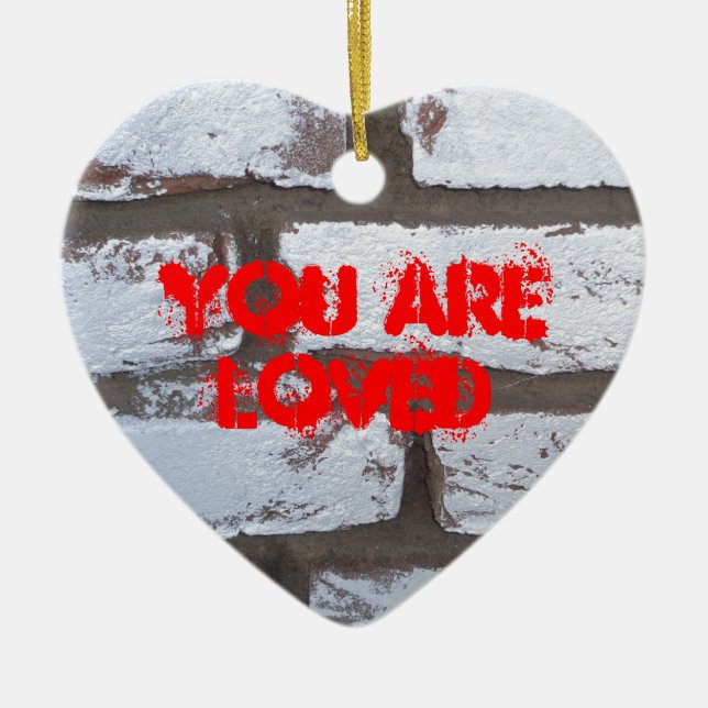 Adorno De Cerámica Ladrillos de graffiti (Frente)