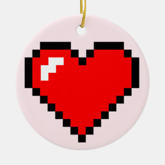 Adorno De Cerámica Ladrón de corazón 8 bits Arte de píxeles - Gracios