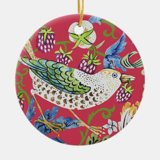 Adorno De Cerámica Ladrón de Fresas William Morris (Frente)