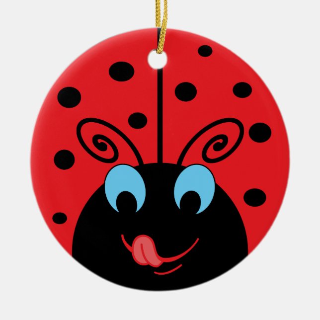 Adorno De Cerámica Ladybug (Frente)