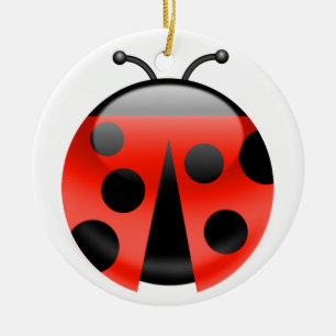 Adorno De Cerámica LadyBugs por suerte