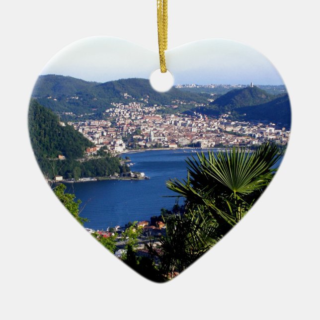 Adorno De Cerámica Lago 2 Como (Frente)