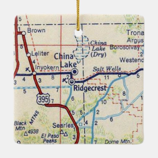 Adorno De Cerámica Lago China CA (Reverso)