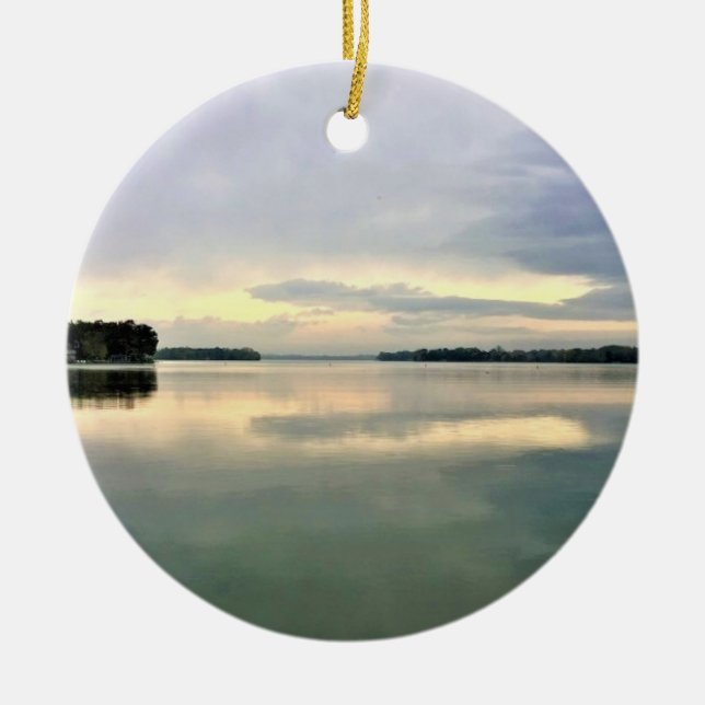Adorno De Cerámica Lago La Belle, Oconomowoc, Wisconsin (Frente)