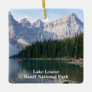 Adorno De Cerámica Lago Louise en Banff Canadá