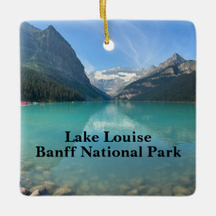 Adorno De Cerámica Lago Louise en Banff Canadá