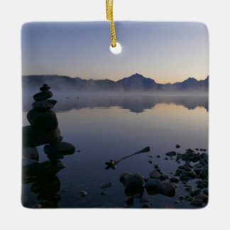 Adorno De Cerámica Lago McDonald en Sunrise I