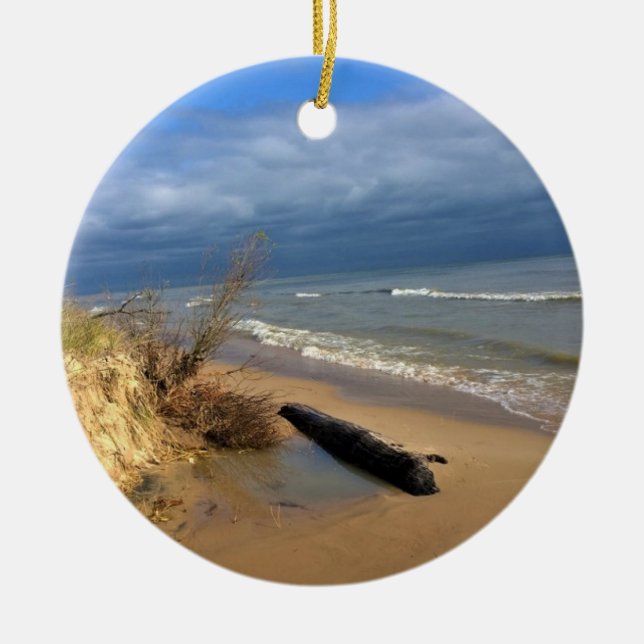 Adorno De Cerámica Lago Michigan, Sheboygan, Wisconsin (Frente)