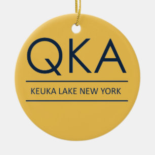 Adorno De Cerámica Lago Nueva York de QKA Keuka
