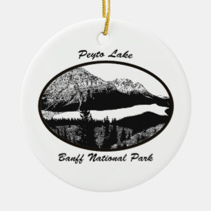 Adorno De Cerámica Lago Peyto