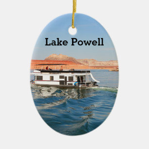 Adorno De Cerámica Lago Powell, casa flotante que hace las ondas,