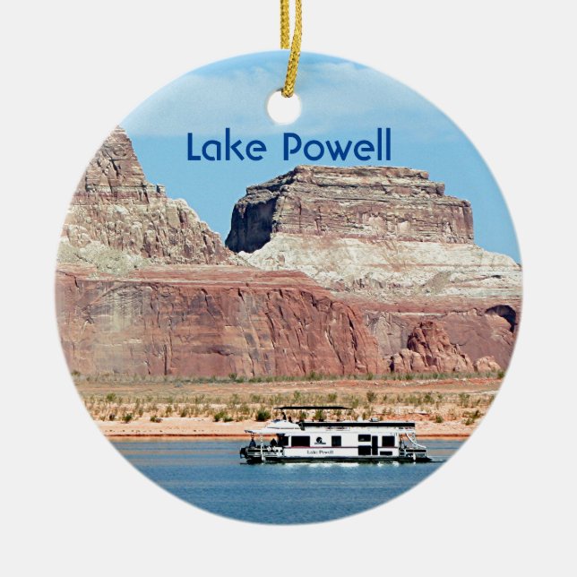 Adorno De Cerámica Lago Powell: Houseboat, Arizona, USA 6 (Frente)