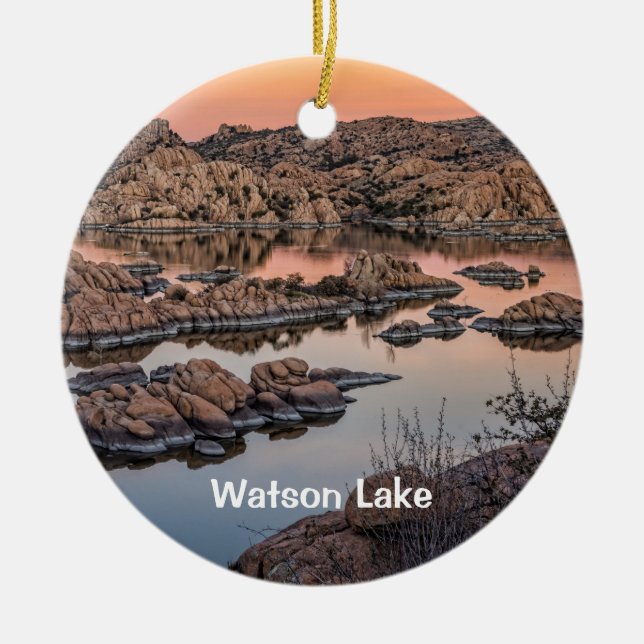 Adorno De Cerámica Lago Watson, Prescott, Arizona (Frente)