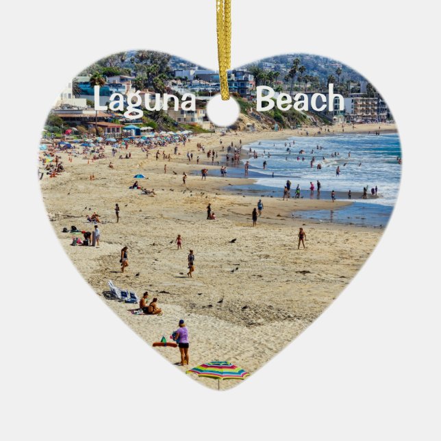 Adorno De Cerámica Laguna Beach 2 de lado de Holiday Heart (Frente)